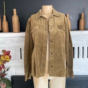 Wash and wear suede jacket